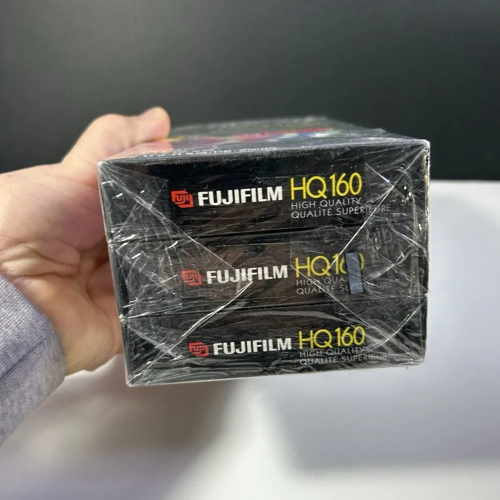 Fuji HQ 160 VHS High Quality 8 Hour Blank Video Cassette Tapes 3 Pack NEW Sealed